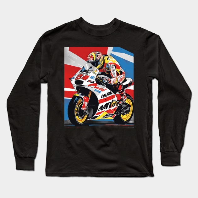 Motorcycle Long Sleeve T-Shirt by animegirlnft